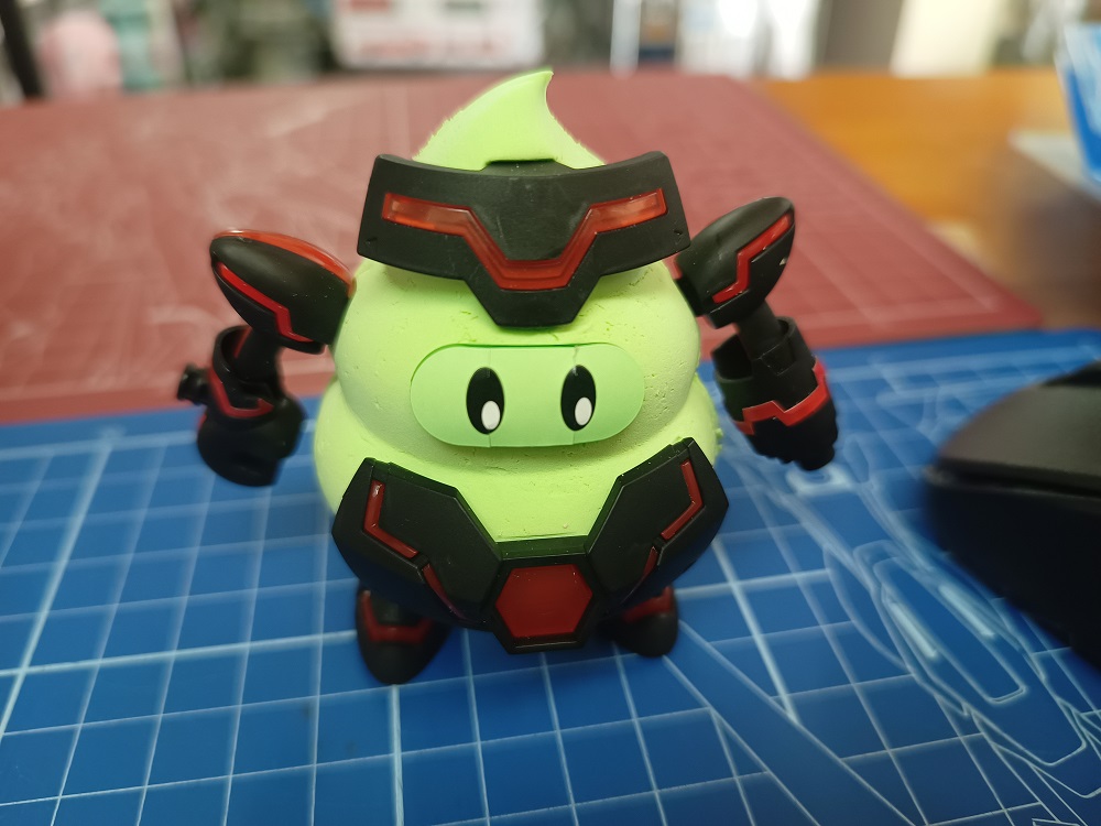 クレイモデルキット サイバー戦士うんこ